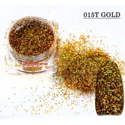 Брокат за Декорация на Маникюр Лазер Инфинити 015T-GOLD